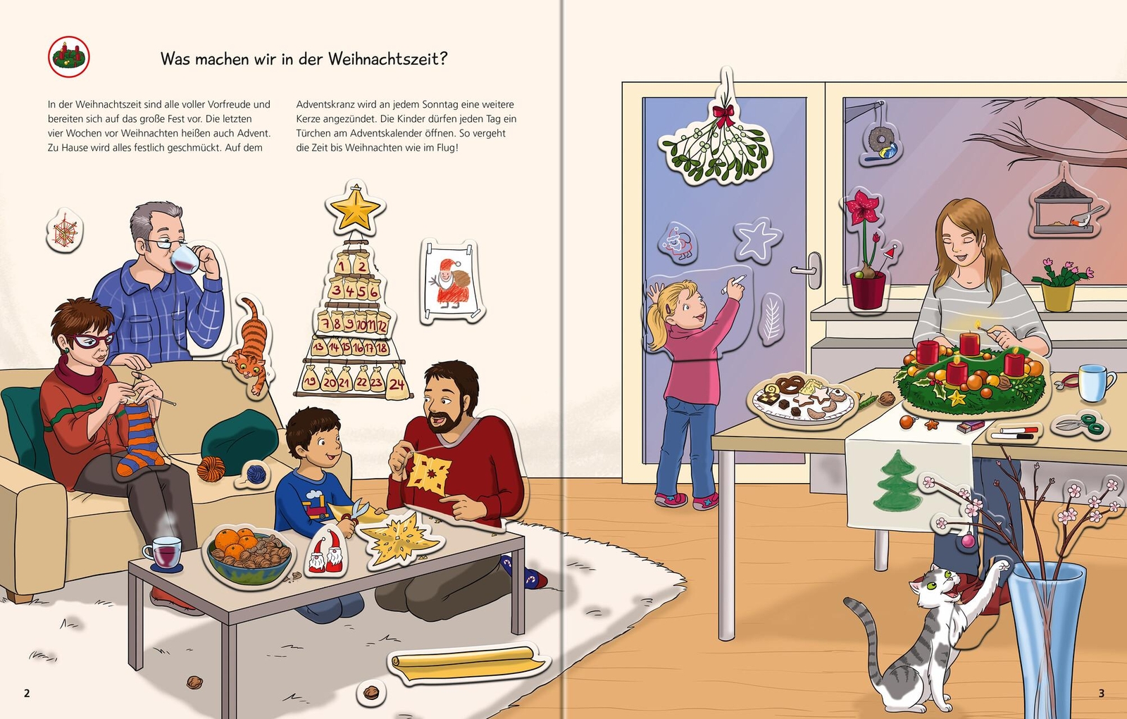 Thumbnail - Katja Rau Wieso? Weshalb? Warum? Stickerheft: Weihnachten