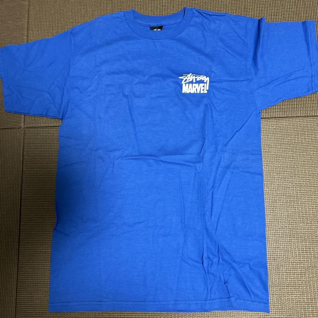 Stussy x Marvel Graphic T-Shirt Size M Blue Collaboration Men's | eBay
