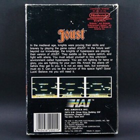 Joust Nes Nintendo Game Box NES Manual CIB Complete W/ Acrylic Case