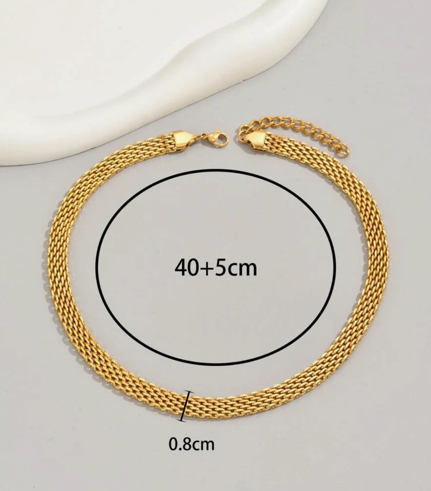 Gargantilla de Oro 14K  Joyeria Fina Cadenas Collares Regalos para Mujer - Image 4 of 4