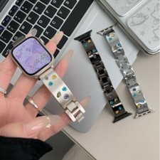 Colorful Rhinestone Metal Fashion Band Compatible Fot Apple Watch S9/8/7/6/5