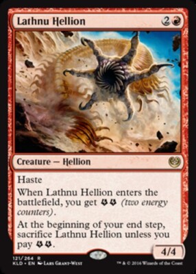 4 Lathnu Hellion ~ Near Mint Kaladesh 4x x4 Playset UltimateMTG Magic Red Card