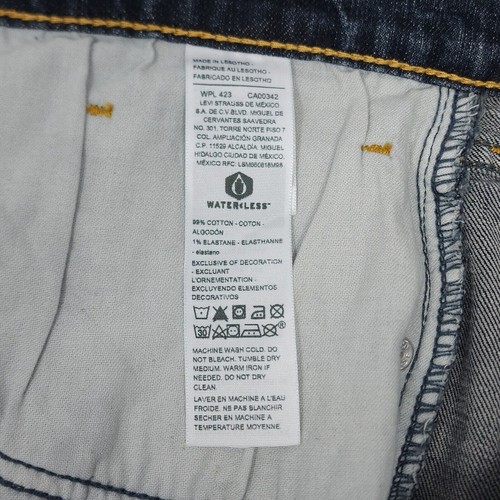 Signature Gold by Levis Strauss Mens Denim Jeans Relaxed Premium Flex 50" x 32" - Picture 5 of 12
