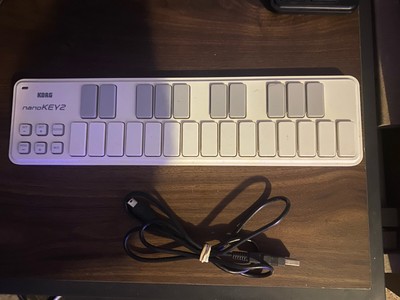 Korg NanoKey2 USB Cable 25-Key Keyboard MIDI Controller Black Nano Key (tested)