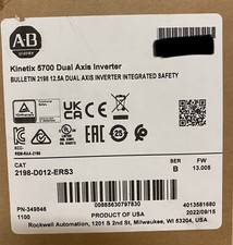 New AB 2198-D012-ERS3 Kinetix 5700 Dual Axis Inverter AB 2198D012ERS3