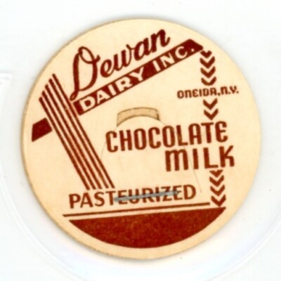 Milk Bottle Cap - Dewan Dairy Inc. - Oneida, NY (New York) - CHOCOLATE MILK