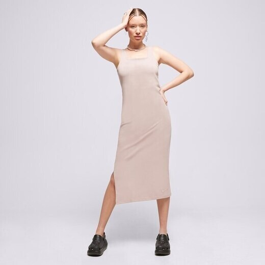 NIKE SPORTSWEAR JERSEY CAMI MIDI DRESS SIZE S (DV7954 272