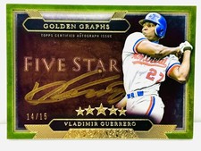2020 TOPPS FIVE STAR GOLDEN GRAPHS GREEN VLADIMIR GUERRERO AUTO 14/15 SSP GG-VG