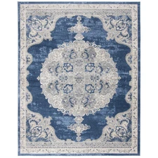 SAFAVIEH Brentwood BNT867M Navy / Light Grey Rug