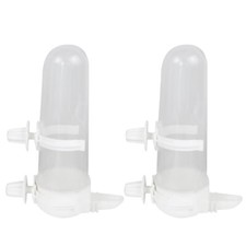 2pcs Multiuse Bird Feeder Box Dustproof Container Parrots Watering Supplies