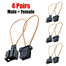 4Pairs MOST fiber optic loop bypass Male & Female kit adapter For MERCEDES BMW