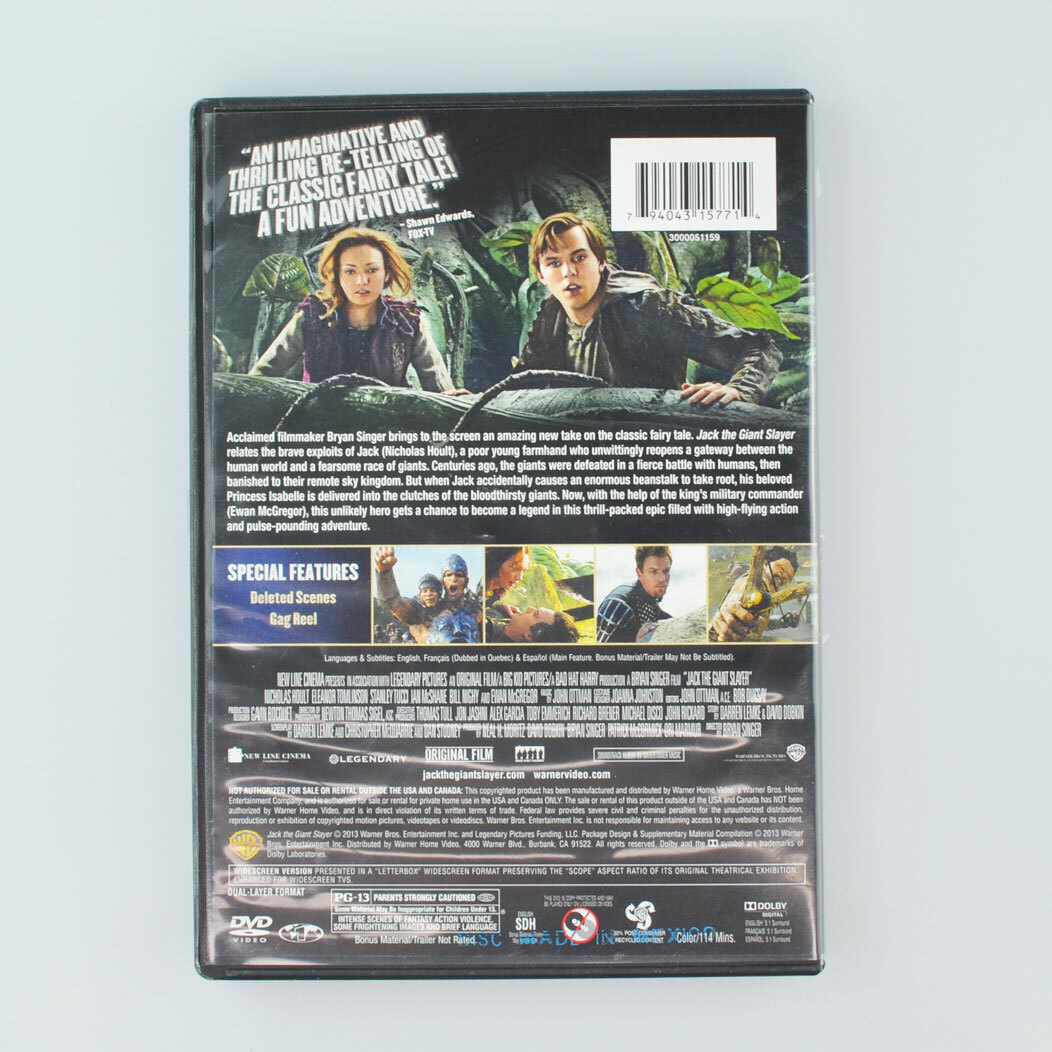 Jack the Giant Slayer (DVD, 2013) Nicholas Hoult, Eleanor