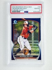 2023 Jackson Holliday  Mega Box Navy Refractor   /175 PSA 10