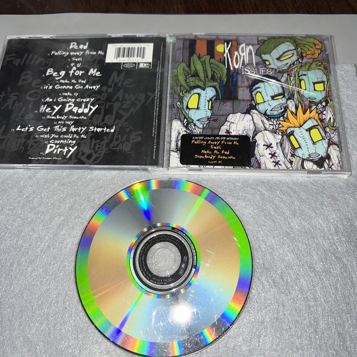 RARE - KORN ISSUES CD - ALTERNATE 3rd PLACE COVER DESIGN 1999 | eBay