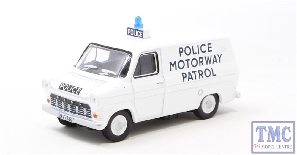 76FT1007 Oxford Diecast OO Gauge Ford Transit MkI Police Motorway Patrol (Gwent)