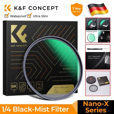 K&F Concept Nano-X Black Diffusion Filter 1/4 37/43/49/52/55/58/67/72/77/82/95mm
