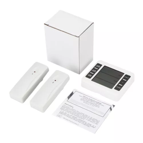 Wireless Digital Refrigerator Freezer Thermometer Temp Alarm 2 Sensor In/Outdoor - Picture 12 of 12