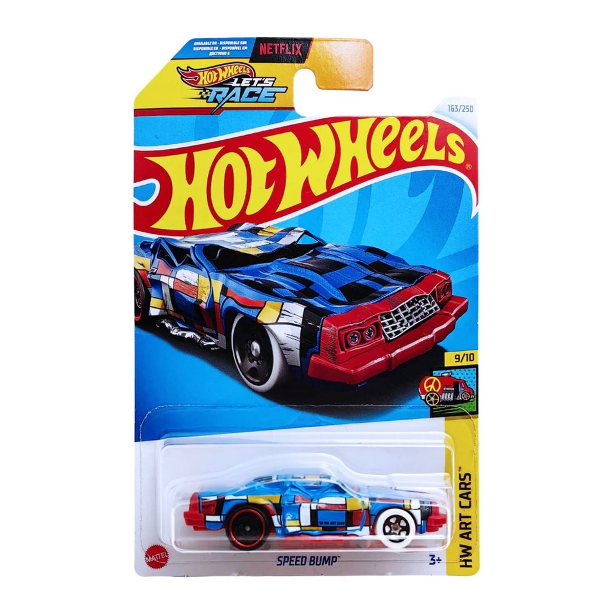 NEW Hot Wheels Art Cars 2024 9/10 HW Blue Speed Bump 163/250 Free