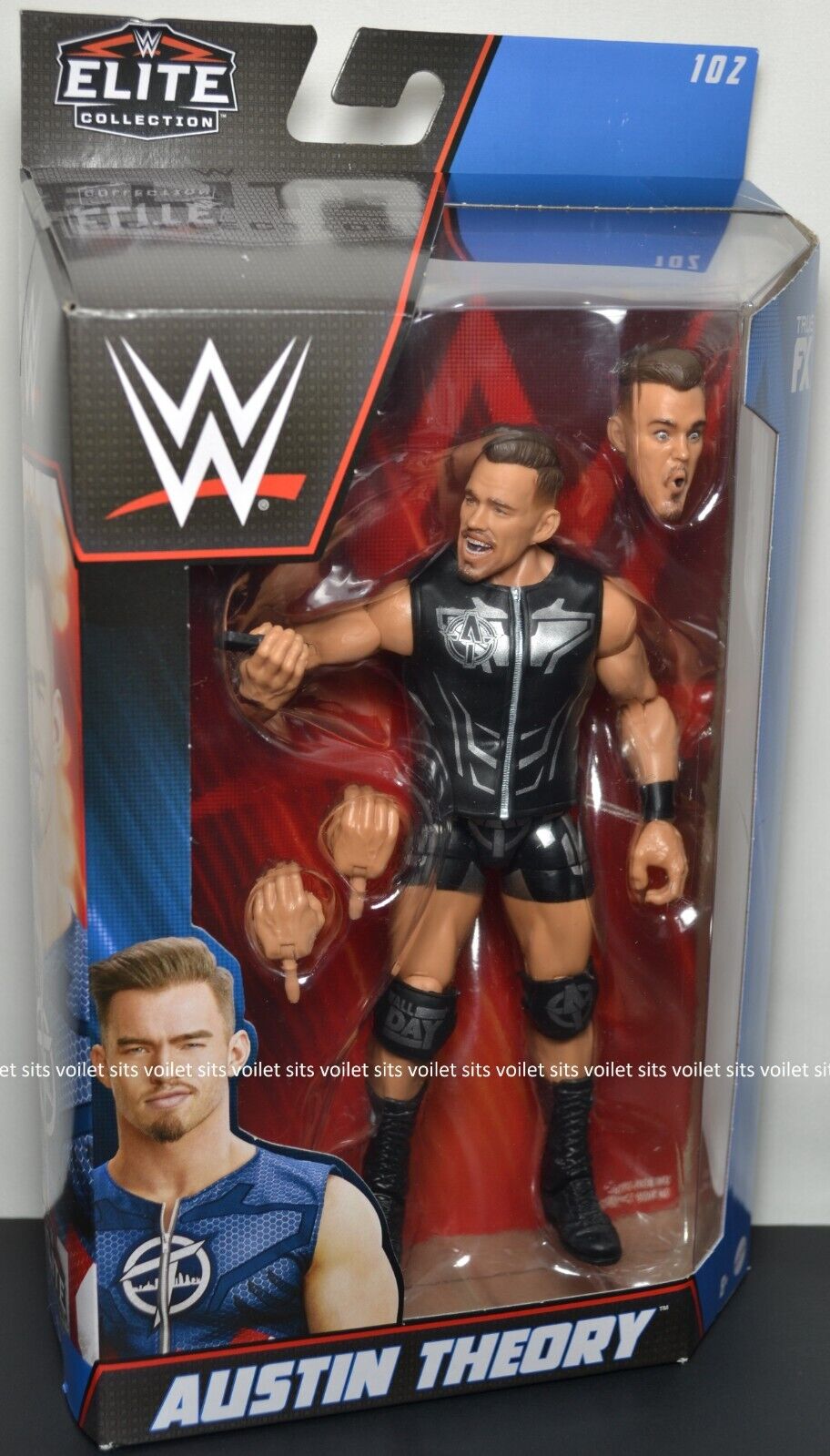  WWE Austin Theory Elite Collection Action Figure : Toys & Games