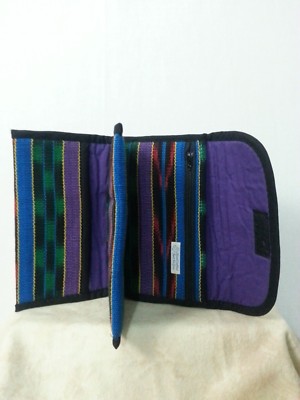 Hand Crafted Padded Cloth Wallet Organizer Clutch Ck Book SW Style Multi-Color  