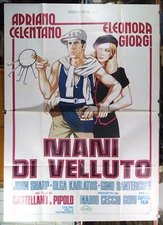 manifesto 4F film MANI DI VELLUTO Adriano Celentano Eleonora Giorgi 1979