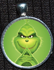 Grinch who Stole Christmas Max Dog Jewelry Disney Silver Gift Pendant Necklace