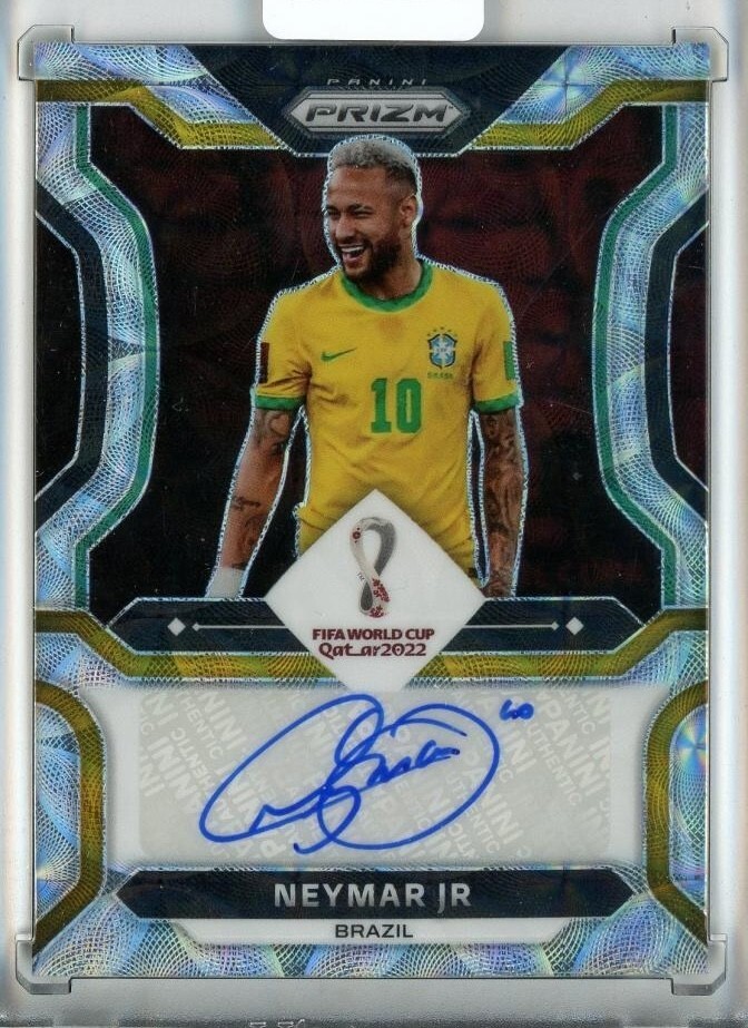 Neymar Jr 2022 Panini Prizm World Cup Signatures Choice Prizms #S-NJR