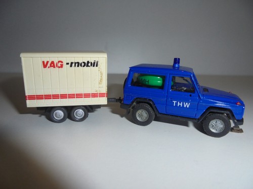 Faller Car System MB THW G-Klasse mit Anhänger H0