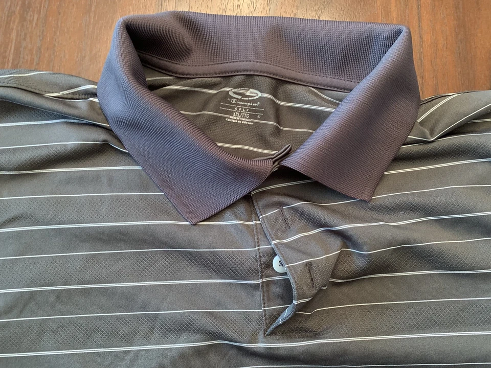 Champion Gray Polo Shirt Athletic Golf Stretch Size XXL - Image 4 of 4