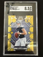 WILL LEVIS 2023 MOSAIC FOOTBALL #377 GOLD WAVE ROOKIE RC SGC 8.5 /17