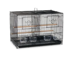 Double cage d'oiseau divisée Parakeet d'oiseaux Cockatoo Finch Enclosure Feeder Perch