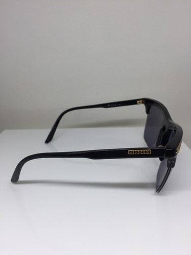 New Vintage Missoni M 52-U M 52 U Sunglasses C. 001 Black & Gold Made in Italy - Picture 6 of 12