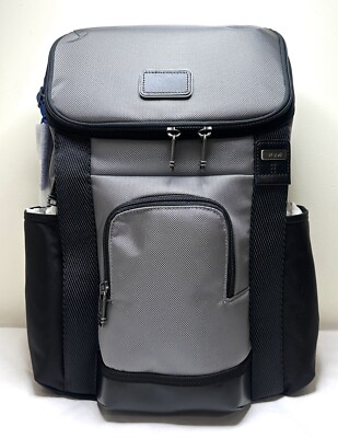 TUMI Thornhill Black Grey Multi Nylon Laptop Business Backpack | eBay