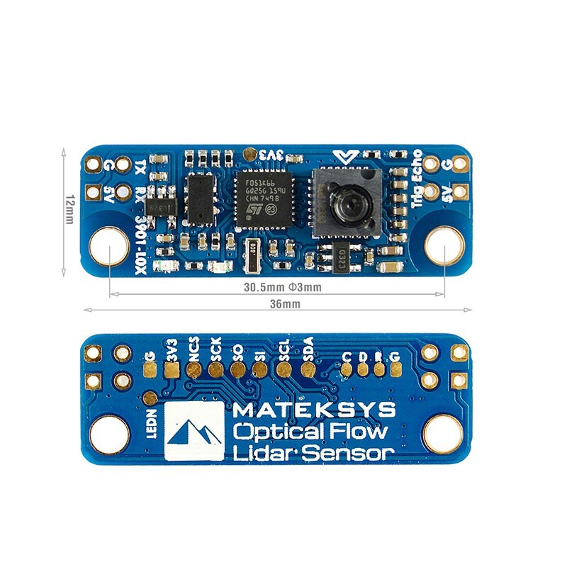 MATEKSYS Optical Flow Lidar Sensor For F4 F7 Flight Controller Fixed Height ot25