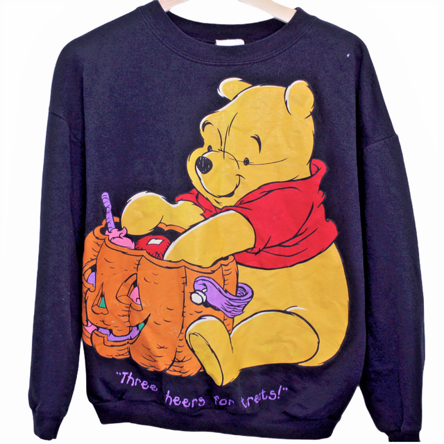 K5663 VTG Disney Winnie Pooh Crewneck Pullover Sweatshirt Made in USA Size L | eBay