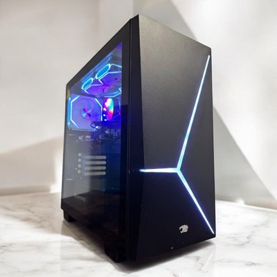 Liquid Cooled Gaming PC Desktop Computer i7 up3.9 16GB 1TB SSD NVIDIA RTX 3050