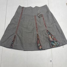 Matilda Jane You And Me Harriet Herringbone Zipper Skirt Women s Medium New