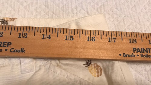 J. CREW Sz 12 Favorite Fit White 100% Cotton Jeans Embroidered Pineapples EUC - Picture 6 of 9