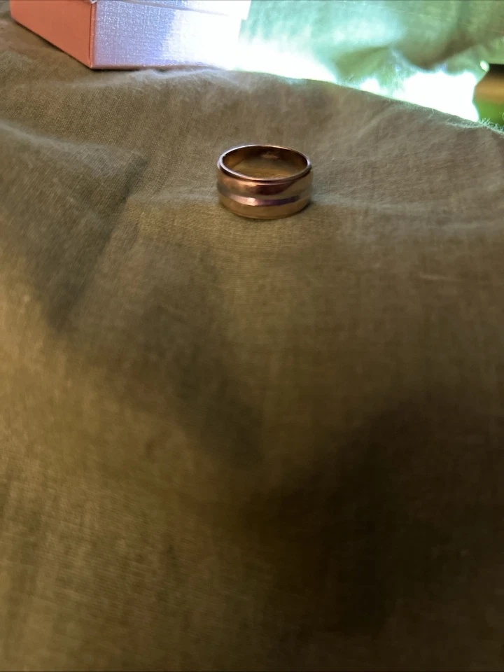 Keepsake 2tone 14K Gold/White Gold 1/2in Wide Women’s Wedding Band Size 6 - Image 3 of 4