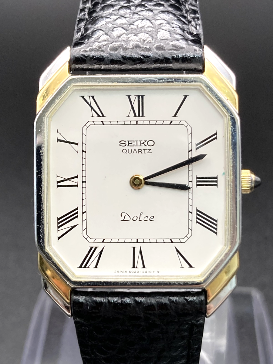 Exc+5/New Batt] SEIKO Dolce 6020-5940 Mens Vintage Watch Quartz