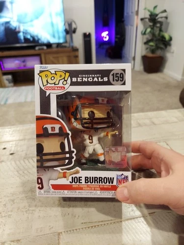 Funko Pop! Vinyl Joe Burrow NFL Football Cincinnati Bengals Vinyl Figure #159