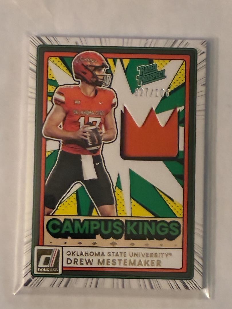 2026 Donruss Campus Kings Rated Prospect Drew Mestemaker #27/100