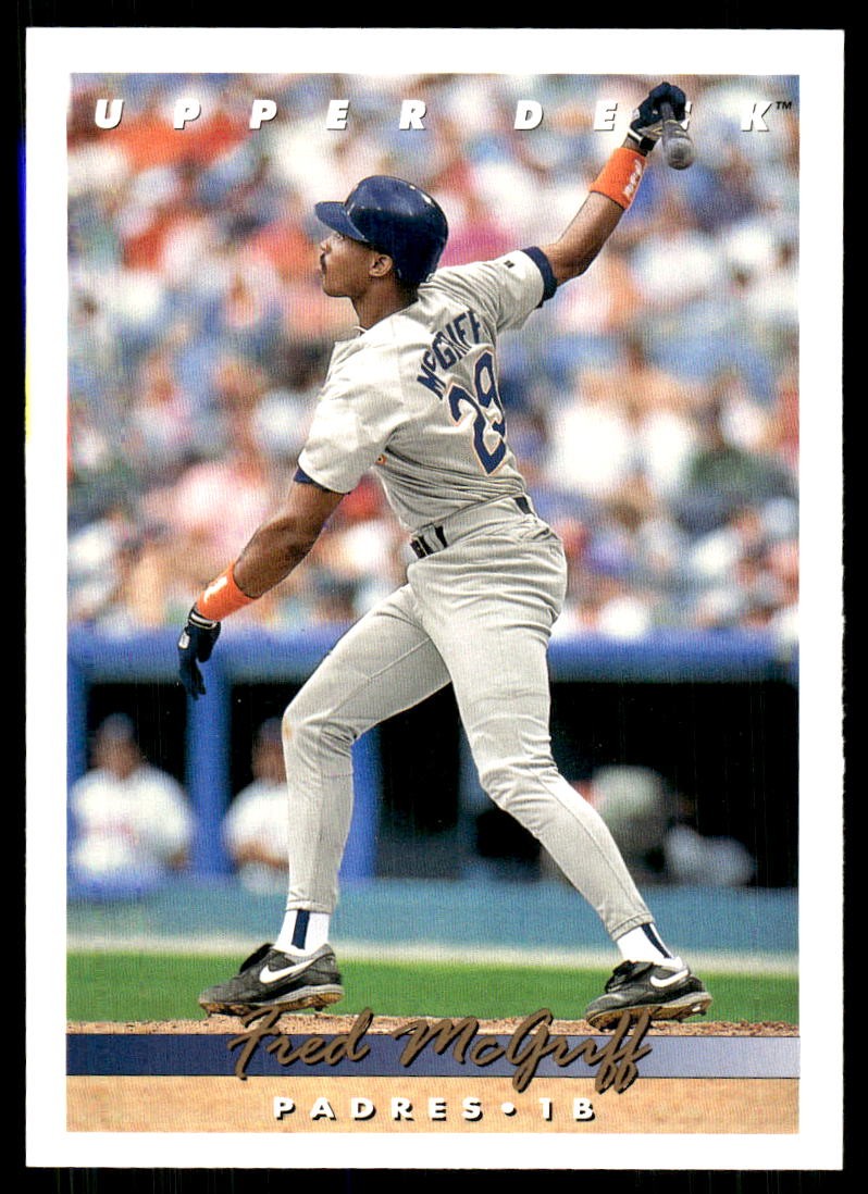 Fred McGriff 1993 Upper Deck #577 Padres FREE SHIPPING StackedPacks