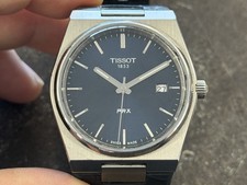 TISSOT T137410A PRX 1853 Blue Dial Date Quartz 40mm Men Watch 1113845