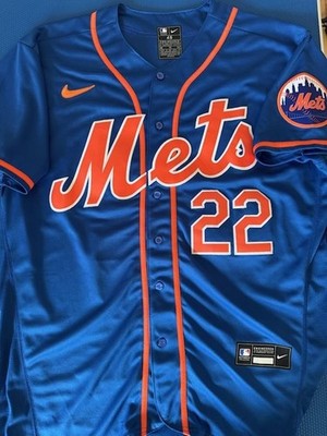 MLB New York Mets Juan Soto 22 Nike Blue Stitched Jersey