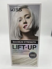 KISS Lift Up Complete Hair Bleach Kit with Revitalizing Plex Serum 5 Piece Set