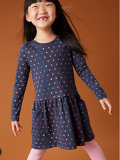 3T Tea Collection Stars Long Sleeve Pocket Dress