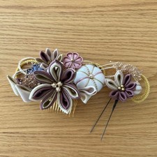 Kanzashi Kimono Tsumami Crafts style flower decoration Coming of age ceremony cl