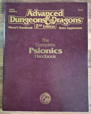 Advanced Dungeons & Dragons 2nd ed The Complete Psionic's Handbook [2117][PHBR5]