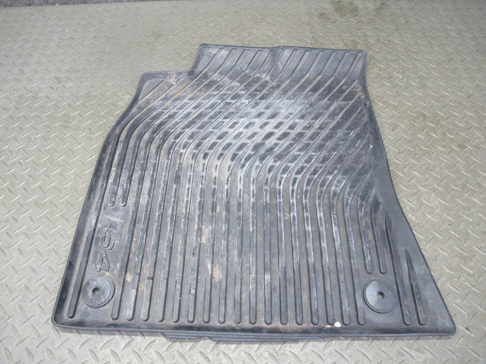 13-16 AUDI S4 B8 JUEGO DE 4 ALFOMBRILLAS DELANTERAS Y TRASERAS GOMA NEGRAS OEM Foto 3 de 4